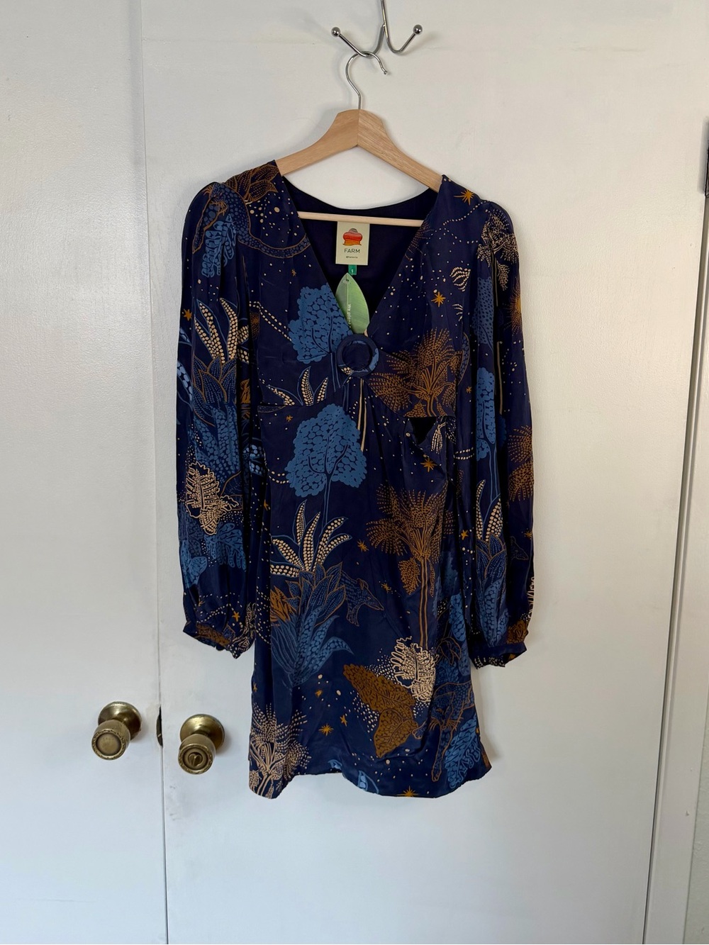 NWT farm rio night jungle mini dress